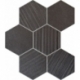Horizon black hex 28,9x22,1 mozaika