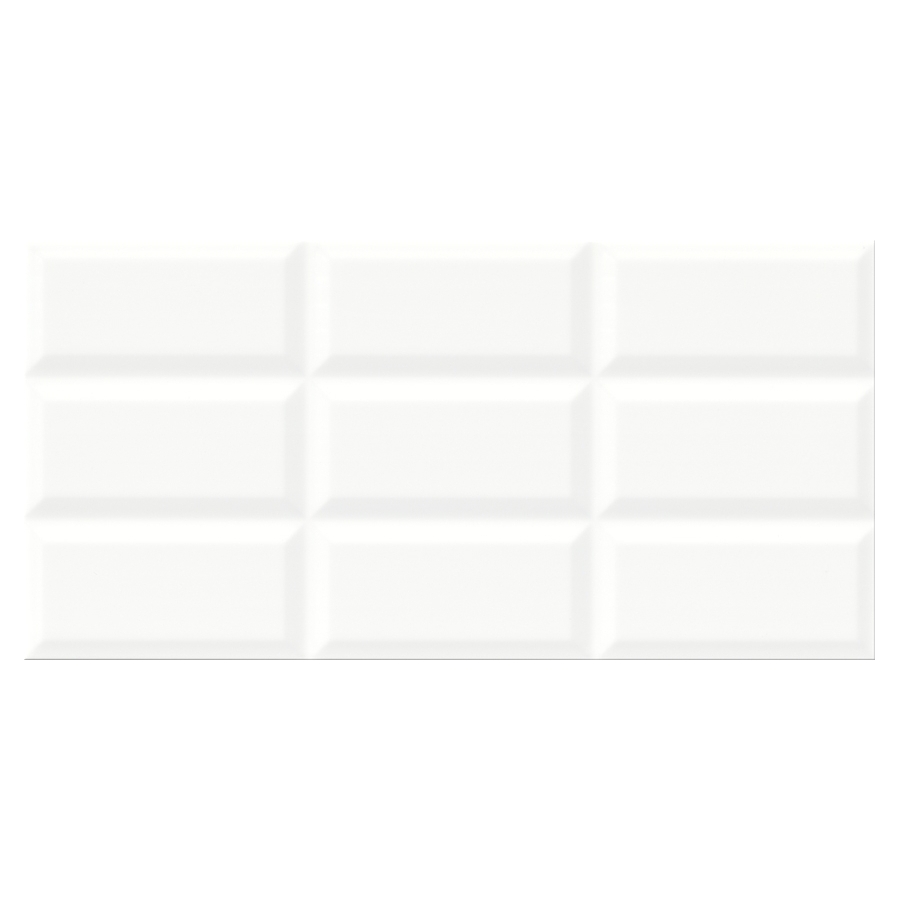 Naris PS604 white glossy structure 29,7x60 sienų plytelė
