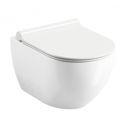 WC Uni Chrome RimOff pakabinamas baltas