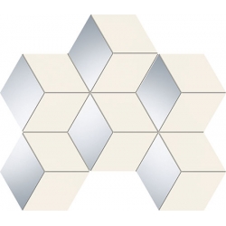 Senza white hex 28,9 x 22,1  mozaika