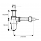 Sifonas praustuvei  MCALPINE  200S