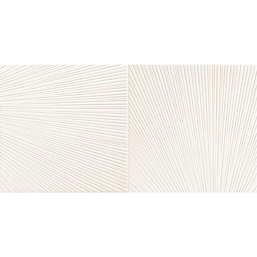 Bafia white 2 60,8 x 30,8  dekoratyvinė plytelė