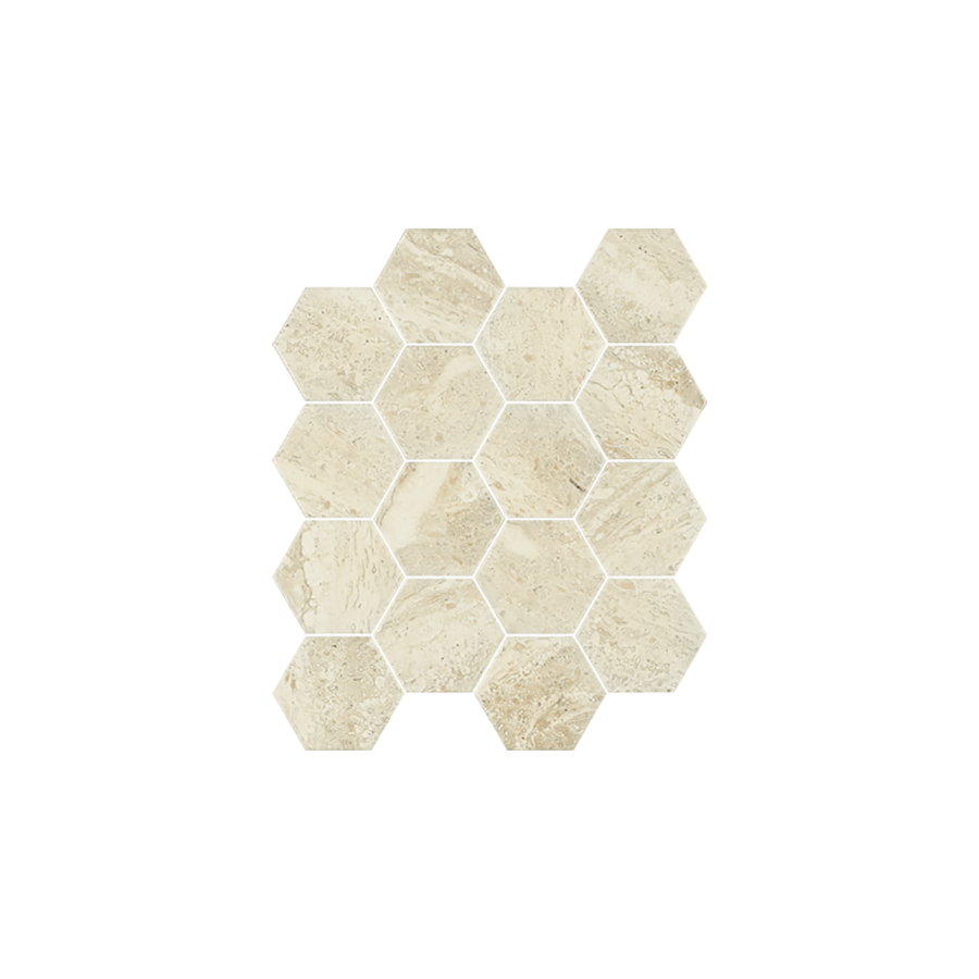 Sunlight Stone Beige Hexagon 22x25,5  mozaika