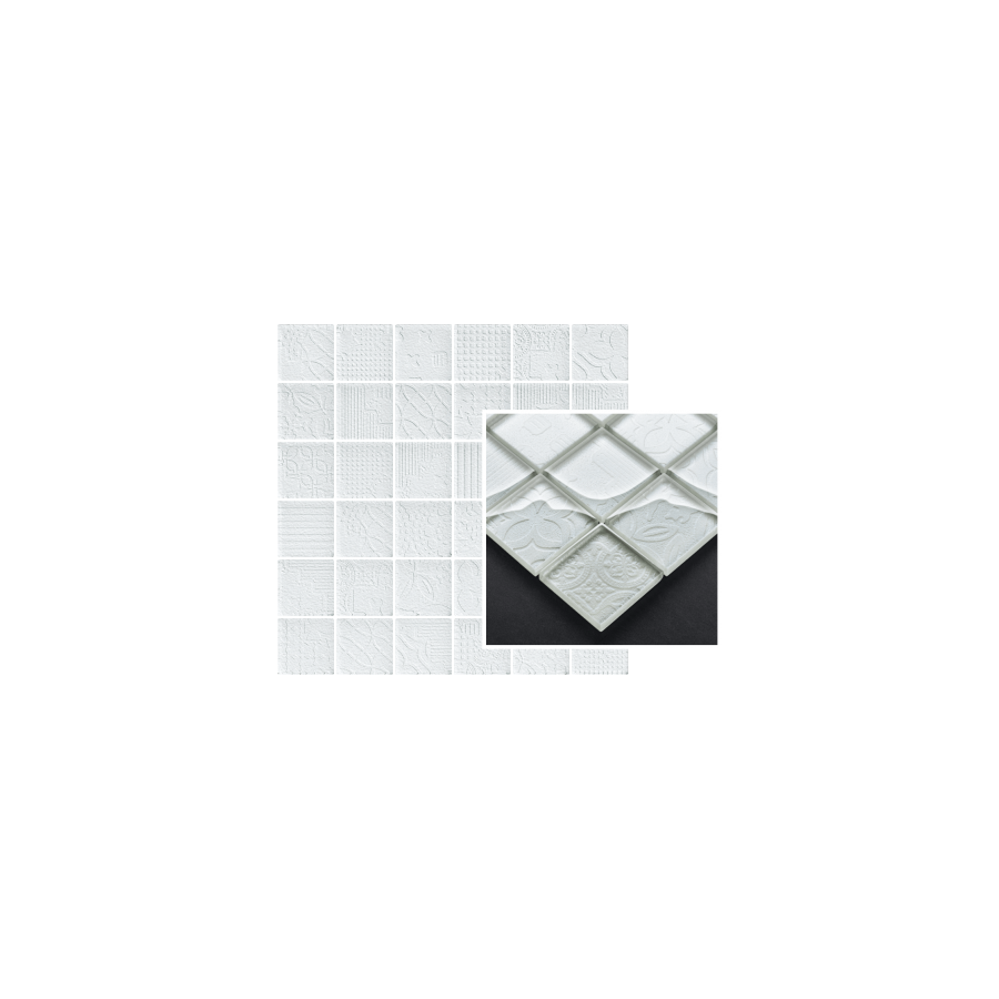 Tel Awiv Bianco Mozaika K.4,8X4,8 29,8x29,8 dekoratyvinė plytelė
