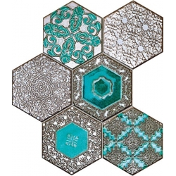 Lace absinthe 28,9x22,1  mozaika