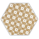 Shiny Lines Gold Heksagon Inserto D 1 19.8 x 17.1  dekoratyvinė plytelė