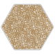Shiny Lines Gold Heksagon Inserto F 19.8 x 17.1  dekoratyvinė plytelė