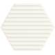Woodskin Bianco Heksagon Struktura B 19.8 x 17.1  sienų plytelė