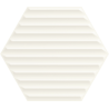 Woodskin Bianco Heksagon Struktura B 19.8 x 17.1  sienų plytelė