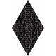 Coralle diamond black 11,2x9,6  sienų plytelė