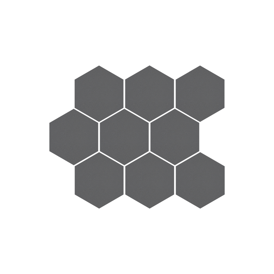 Cambia grafit lappato heksagon 27,53x33,4 mozaika