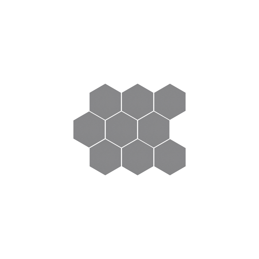 Cambia gris lappato heksagon 27,53x33,4 mozaika