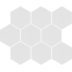 Cambia heksagon white lappato 27,53x33,4 mozaika