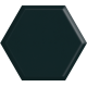 Intense Tone Green Heksagon Struktura A Ściana 19.8 x 17.1  sienų plytelė