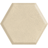 Serene Beige Heksagon Struktura Ściana  19.8 x 17.1 sienų plytelė