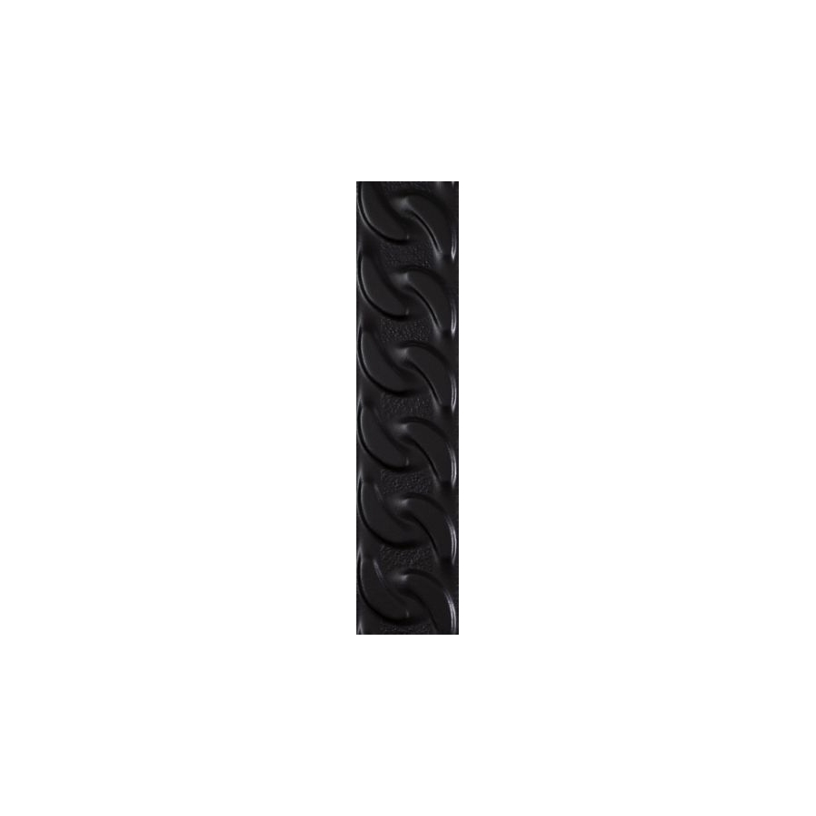 Fashion Spirit Black Listwa Struktura Mat 9 x 39.8 dekoratyvinė plytelė