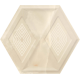 Illusion Beige Heksagon Struktura Ściana Połysk 19,8x17,1 sienų plytelė