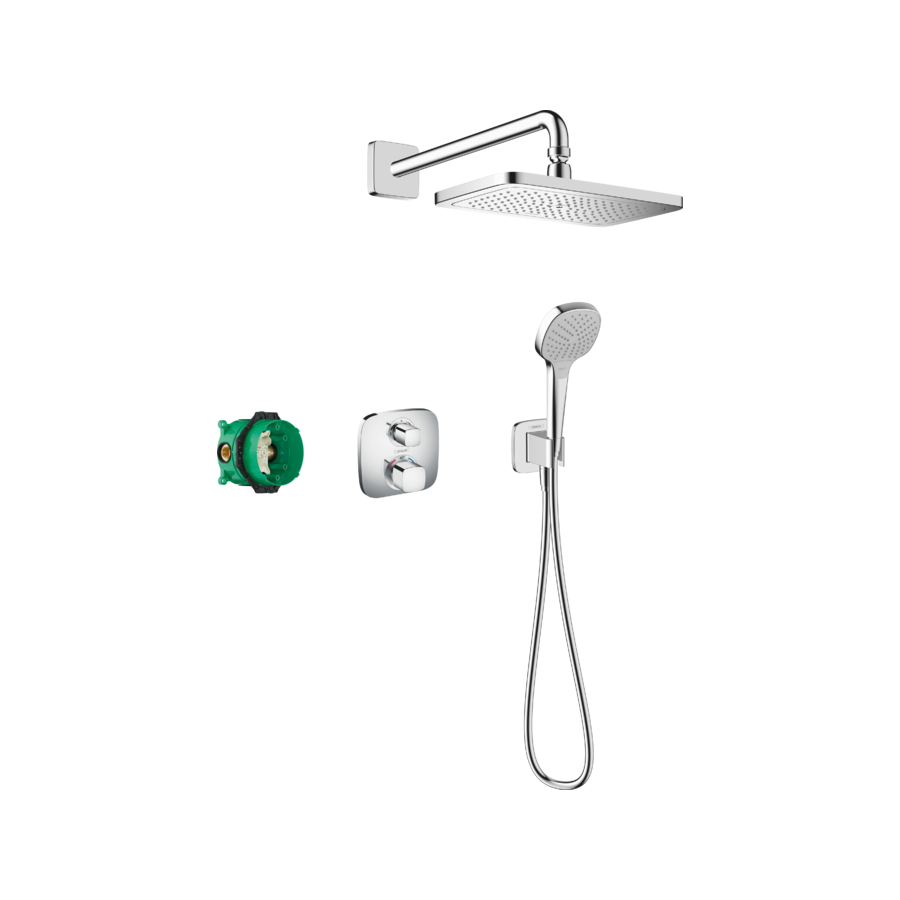 Potinkinis dušo komplektas Hansgrohe Croma E Shower system 280 1jet with Ecostat E