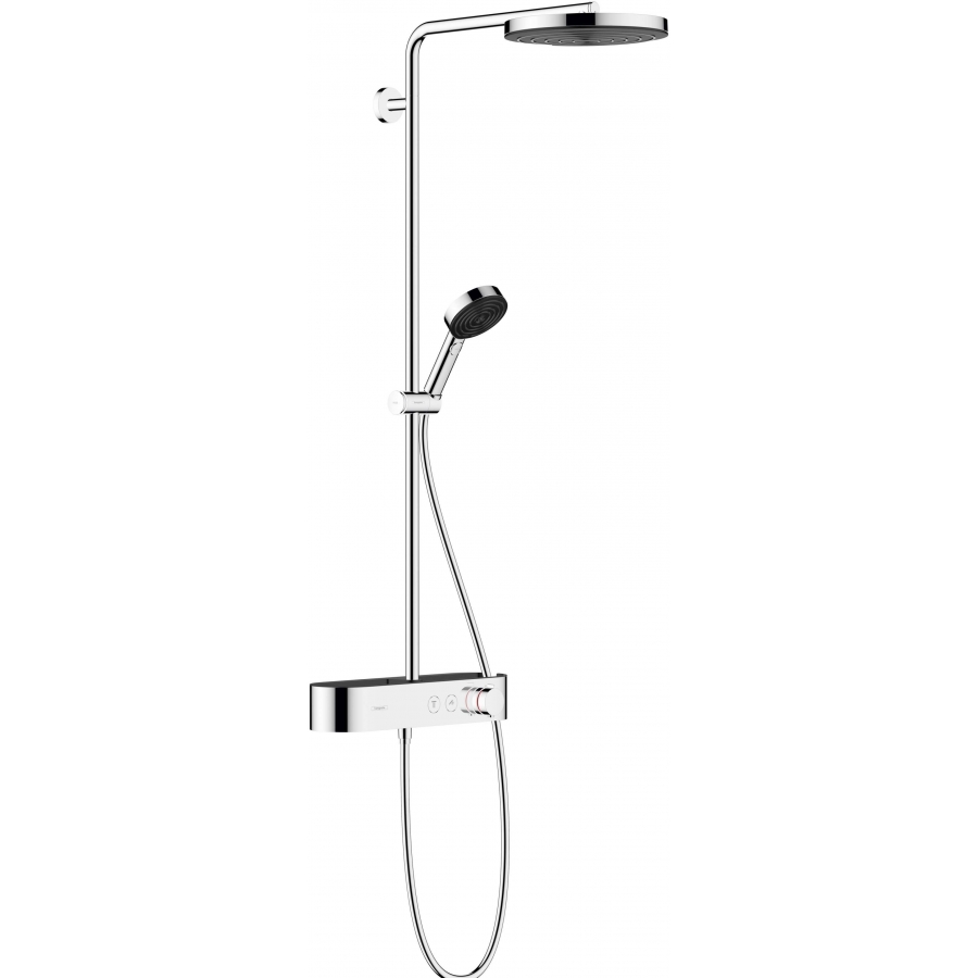 Dušo komplektas Hansgrohe Pulsify S Showerpipe 260 1jet EcoSmart with ShowerTablet Select 400 24221000