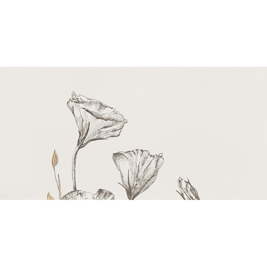 Velo bianco flowers   4 119,8x59,8x0,8 dekoratyvinė plytelė