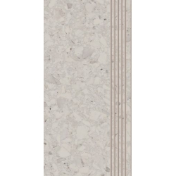 Terazzo White Stopnica Nacinana Mat  29,8 x 59,8 pakopinė plytelė