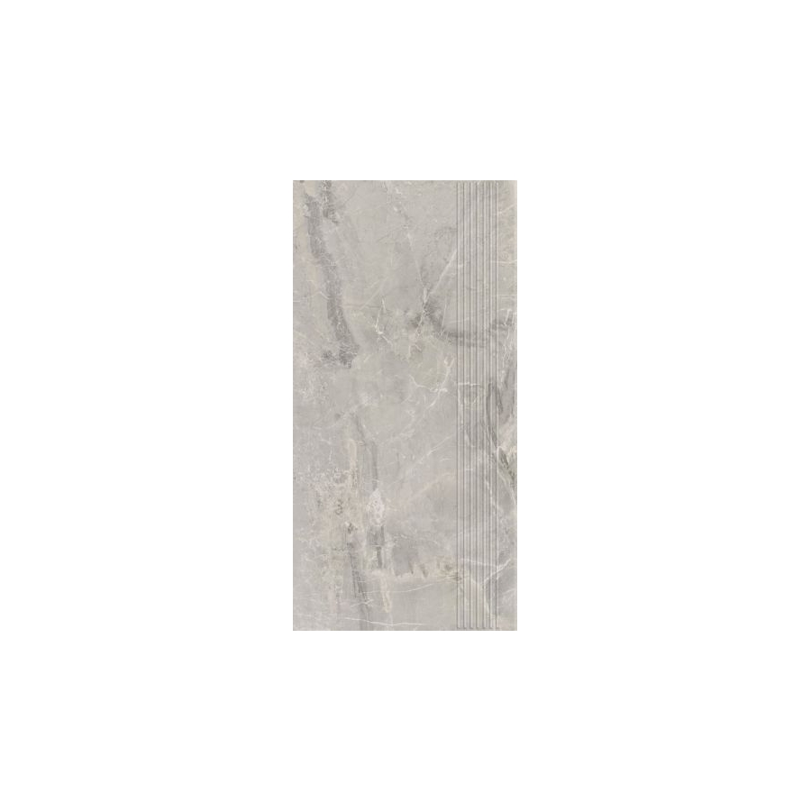 Little Rocks Grey Stopnica Prasowana Mat 29,8X59,8 pakopinė plytelė