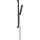 Hansgrohe Pulsify E 24371670 – 1jet EcoSmart dušo rinkinys su 65 cm stovu, juodas matinis