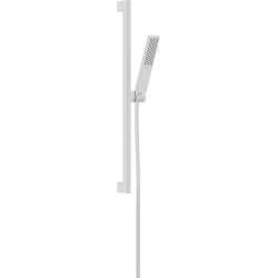 Hansgrohe Pulsify E 24371700 – 1jet EcoSmart dušo rinkinys su 65 cm stovu, matinė balta