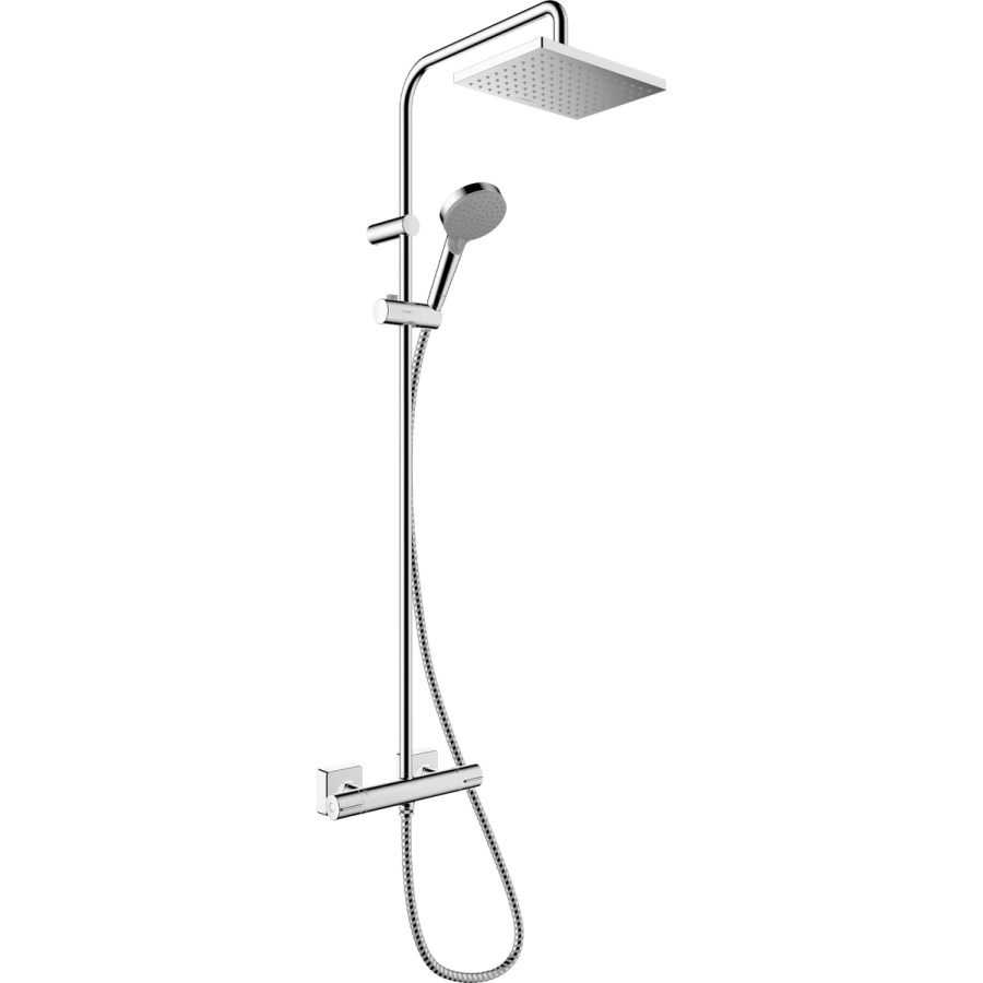 Hansgrohe Vernis Shape 26097000 – EcoSmart dušo sistema su termostatu, chromo apdaila