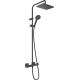 Hansgrohe Vernis Shape 26097670 – EcoSmart dušo sistema su termostatu, juoda matinė