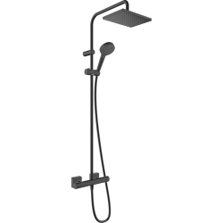 Hansgrohe Vernis Shape 26097670 – EcoSmart dušo sistema su termostatu, juoda matinė