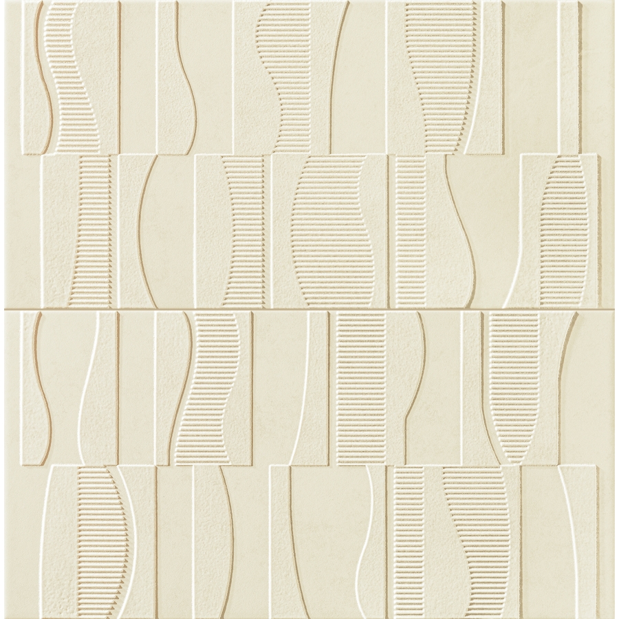 Tubądzin Linva 61,8x60,8 – 2 dalių dekoratyvinė plytelė