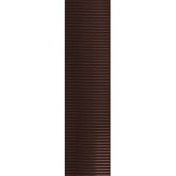 Tubądzin Groove Brown 1 Gloss STR sieninė plytelė 29,8×7,8 cm