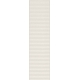 Tubądzin Groove White Sugar 1 STR sieninė plytelė 29,8×7,8 cm