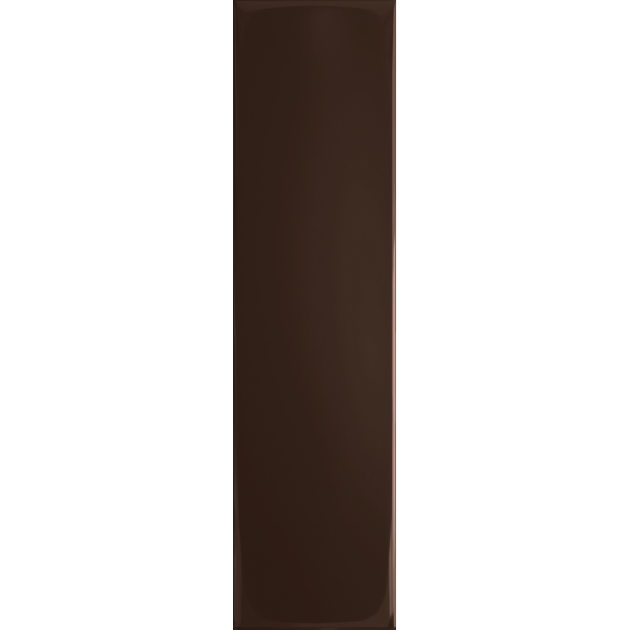 Tubądzin Groove Brown Gloss sieninė plytelė 29,8×7,8 cm