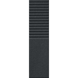 Tubądzin Groove Graphite Sugar 2 STR sieninė plytelė 29,8×7,8 cm