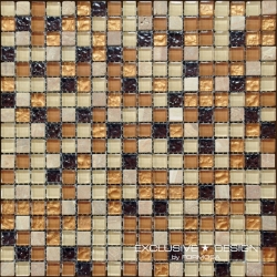 Glass & Stone mosaic 8 mm No.7 A-MMX08-XX-007 30x30